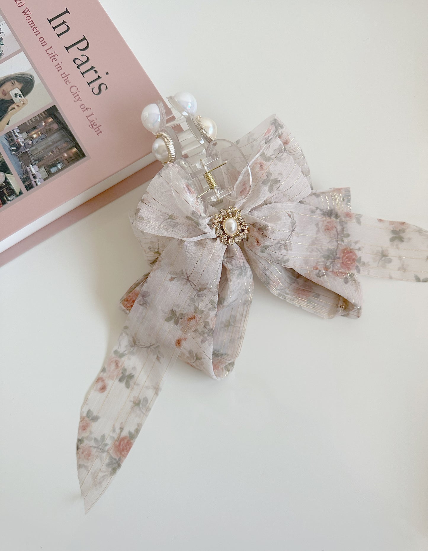 Korean Fairy Large Bowknot Princess Style Hair Claws - 3 Colors