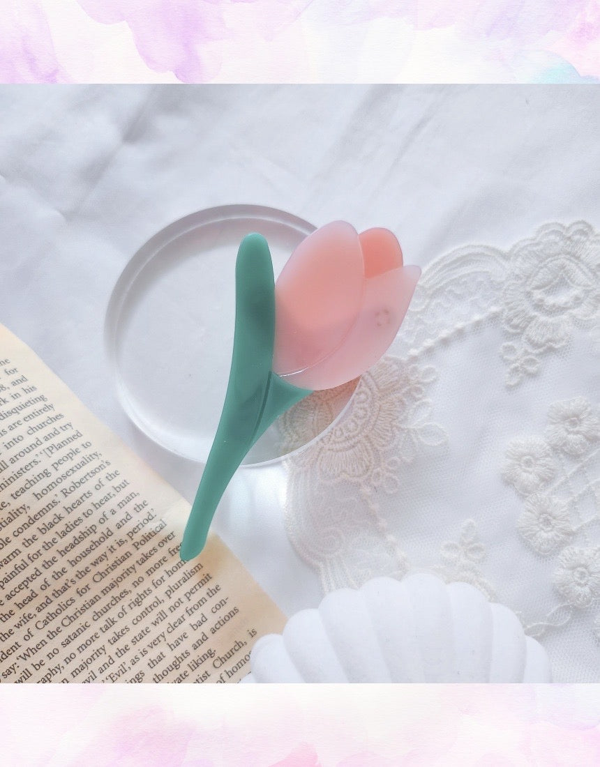 Korean Pastel Tulip Hair-clip
