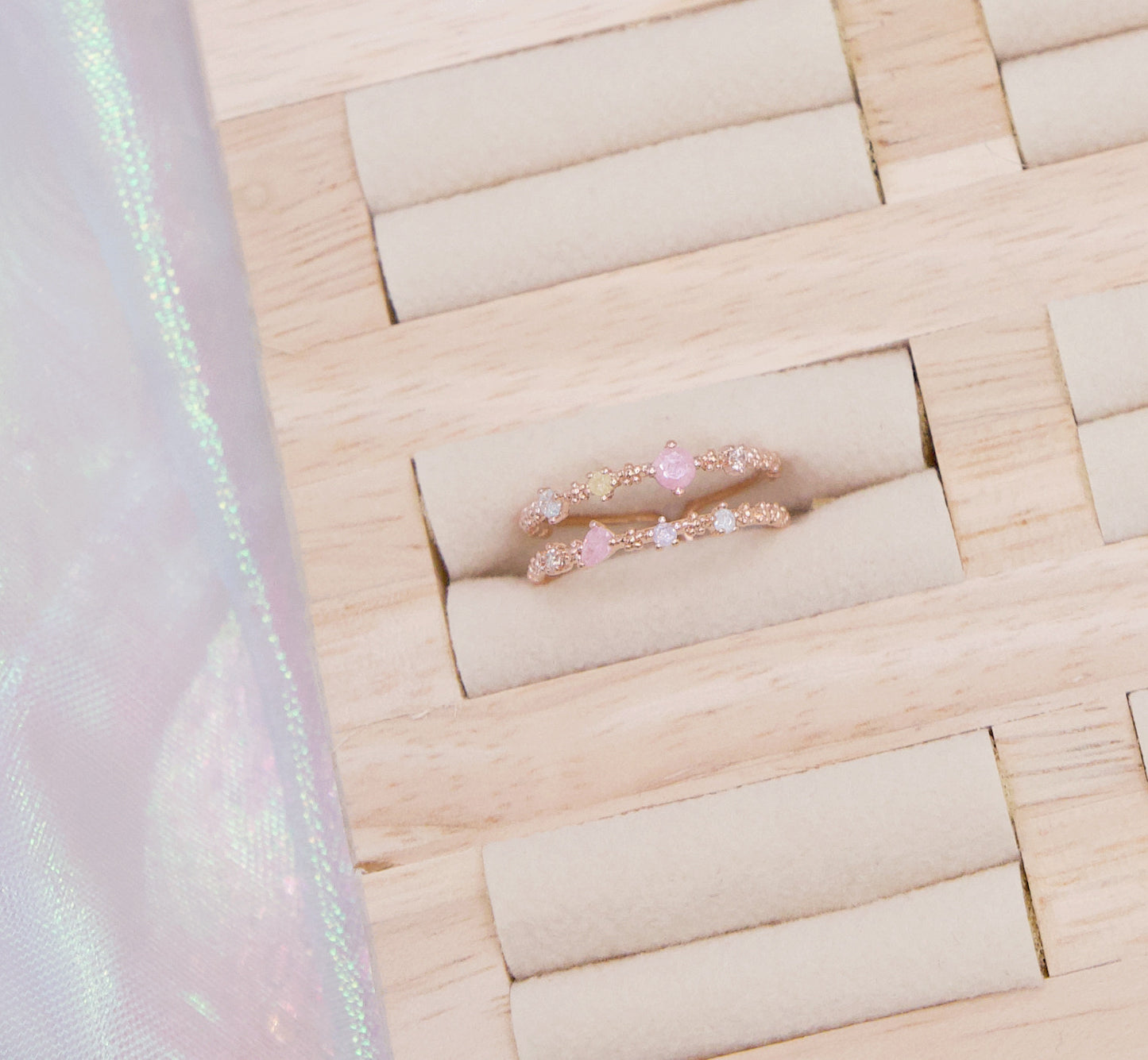 Korean Crystal Star Cute Ring - 2 colors