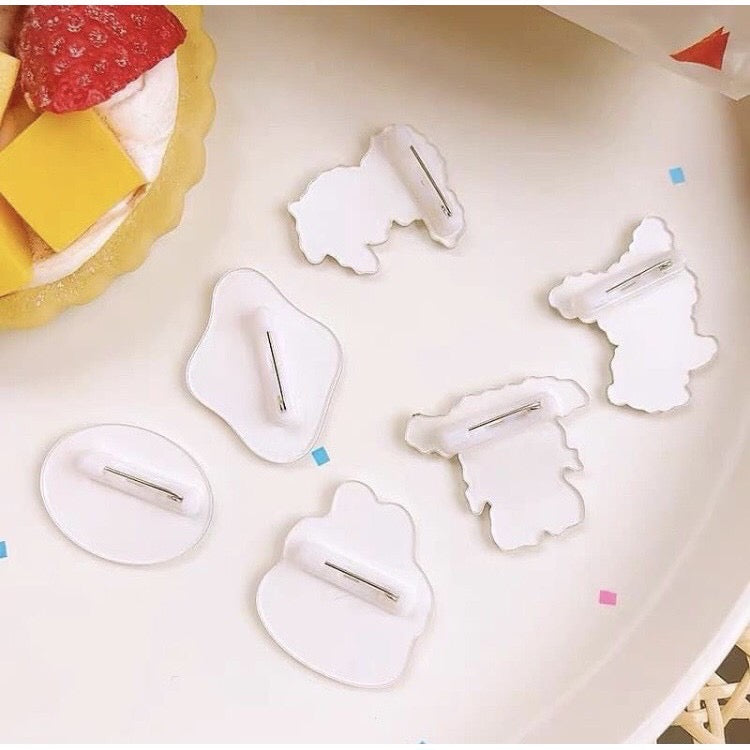 Cute Korean Style Cartoon Brooch Lapel Pin