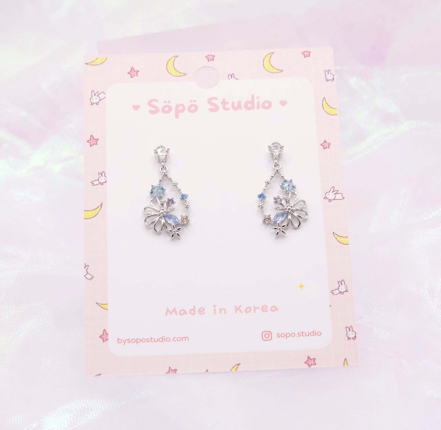 Flower Cute Korean Earrings - 2 colors