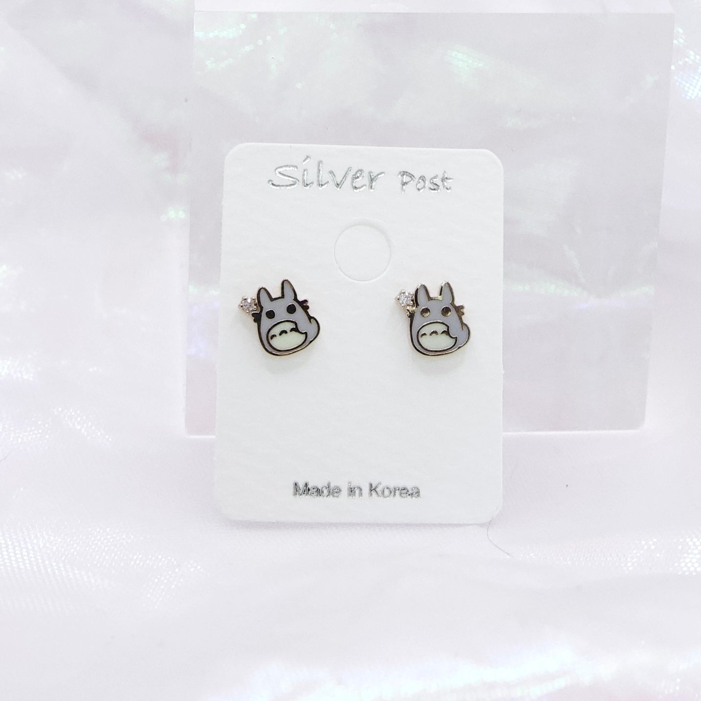 Petit Forest Totoro Studs Korean Cute Style Earrings