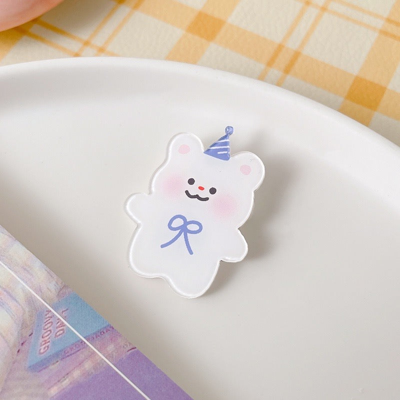 Cute Korean Style Cartoon Brooch Lapel Pin