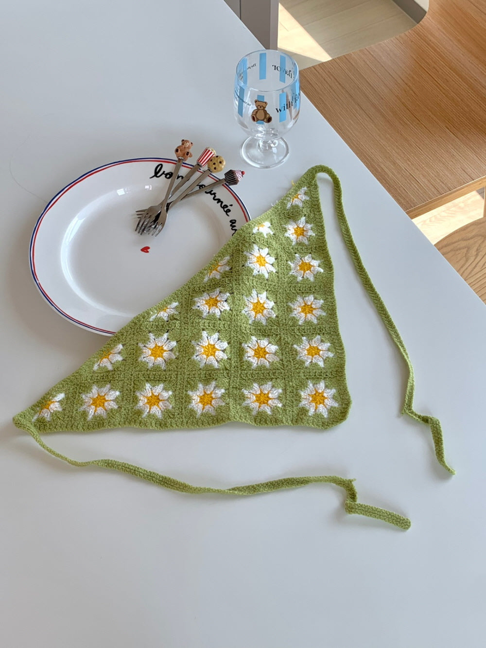 Crochet Triangle Head Scarf