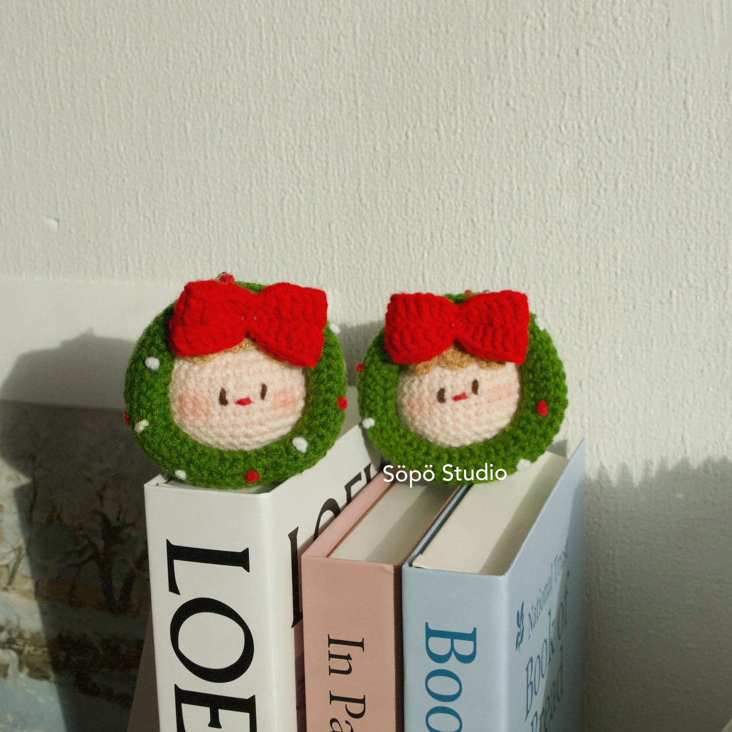 Cute Christmas Mochi Handmade Crochet Keychain Bag Charm
