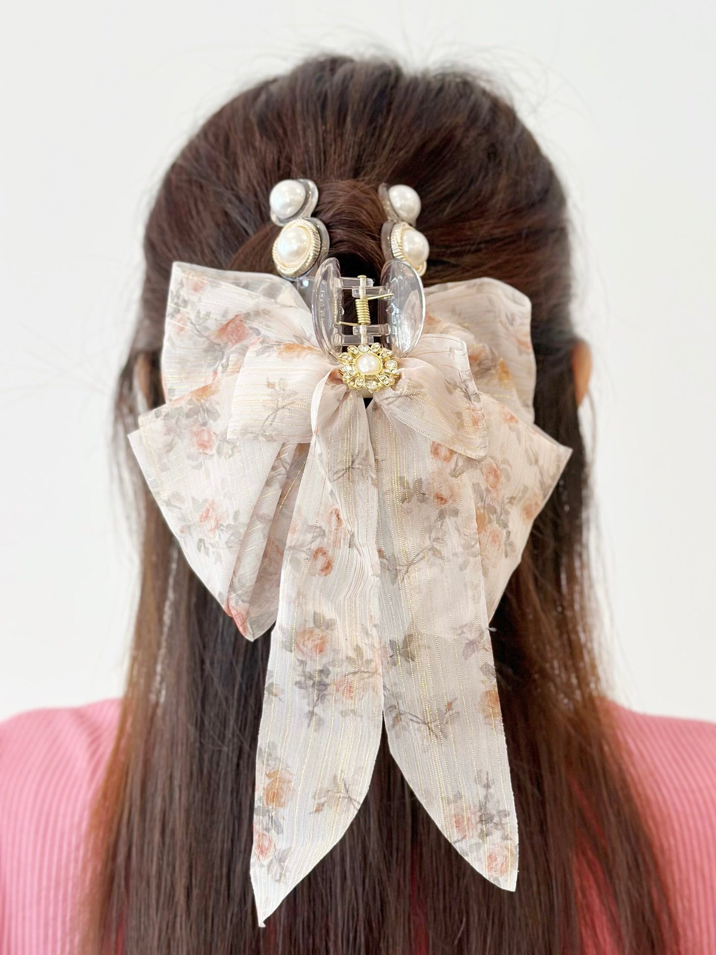 Korean Fairy Large Bowknot Princess Style Hair Claws - 3 Colors