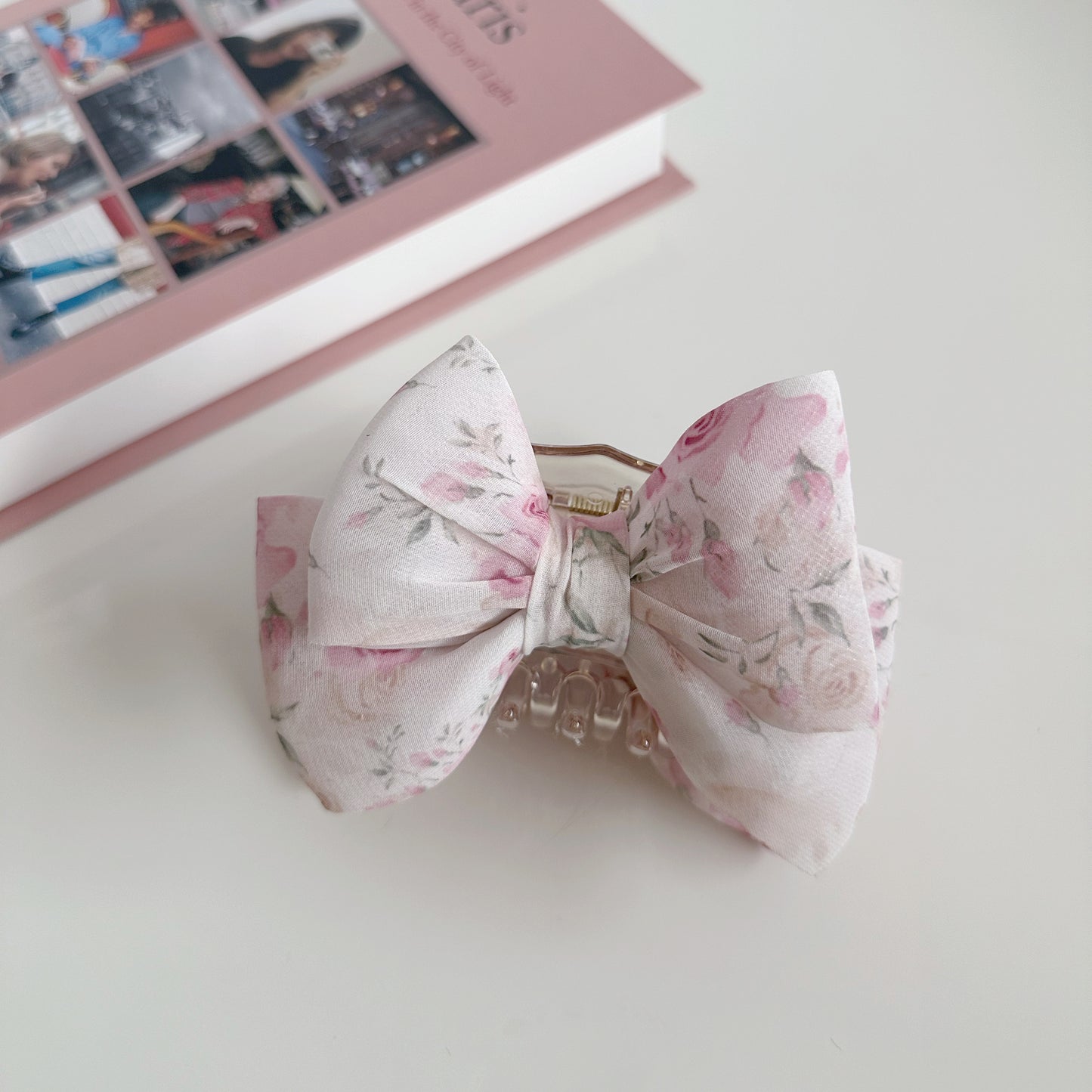 Korean Organza Pastel Bow Sweet Hair Claws