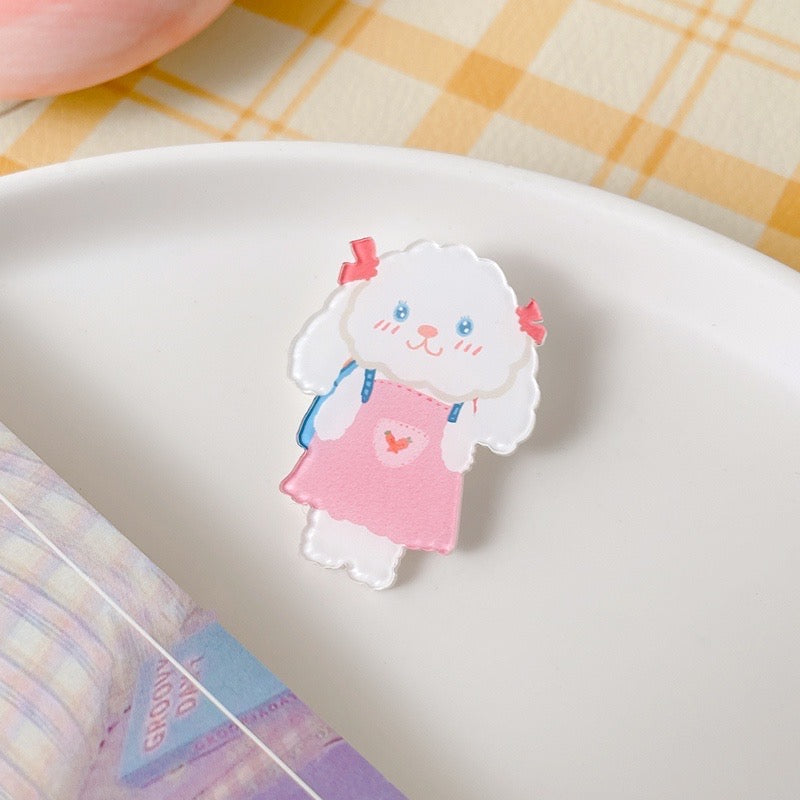 Cute Korean Style Cartoon Brooch Lapel Pin