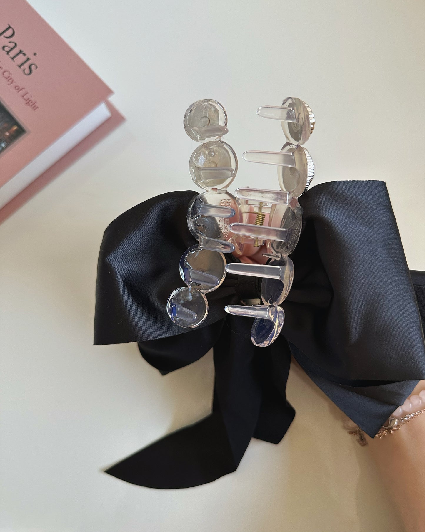 Korean Ballerina Lolita Heart Pearl Hair Claws - 3 colors