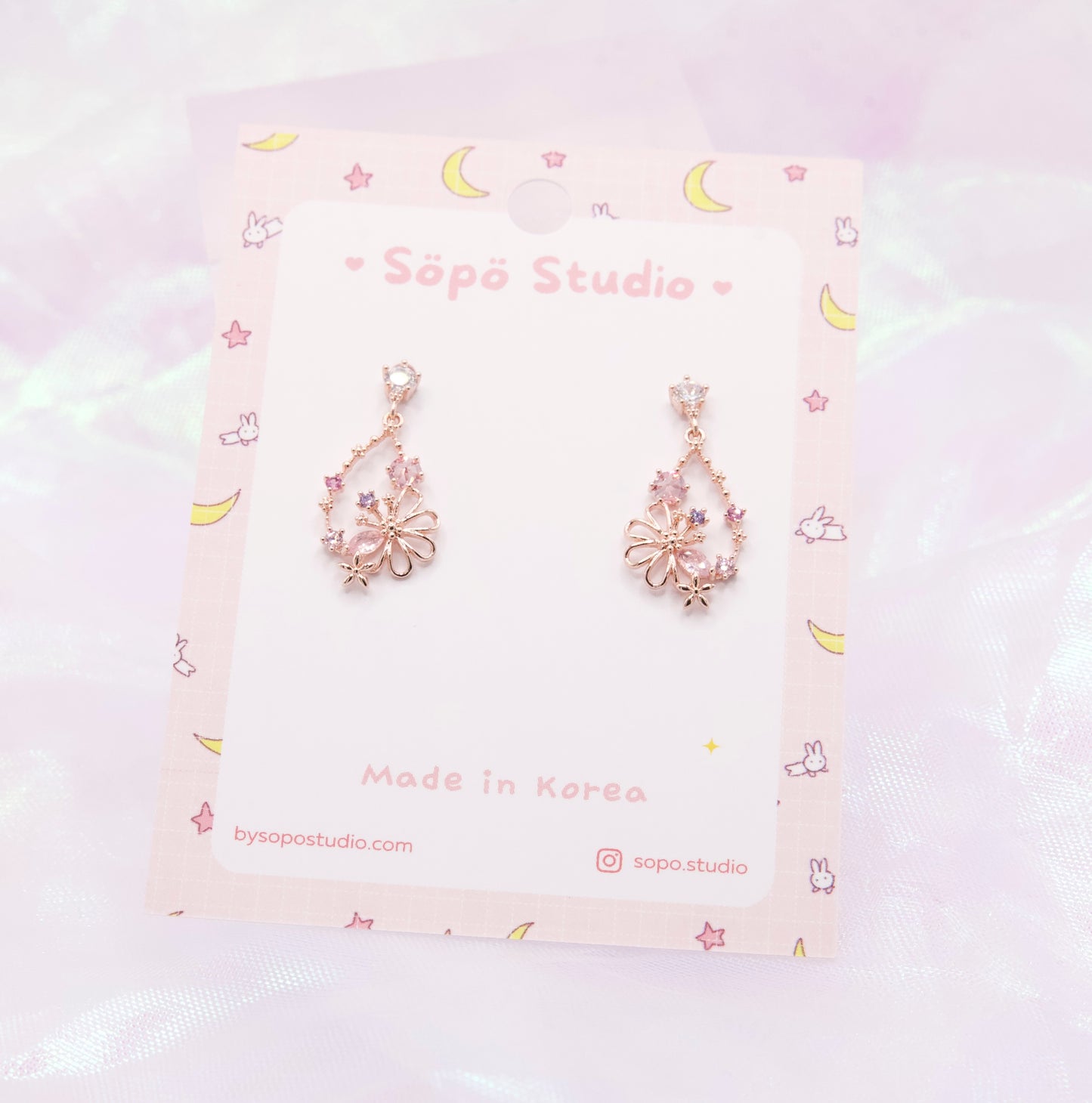 Flower Cute Korean Earrings - 2 colors