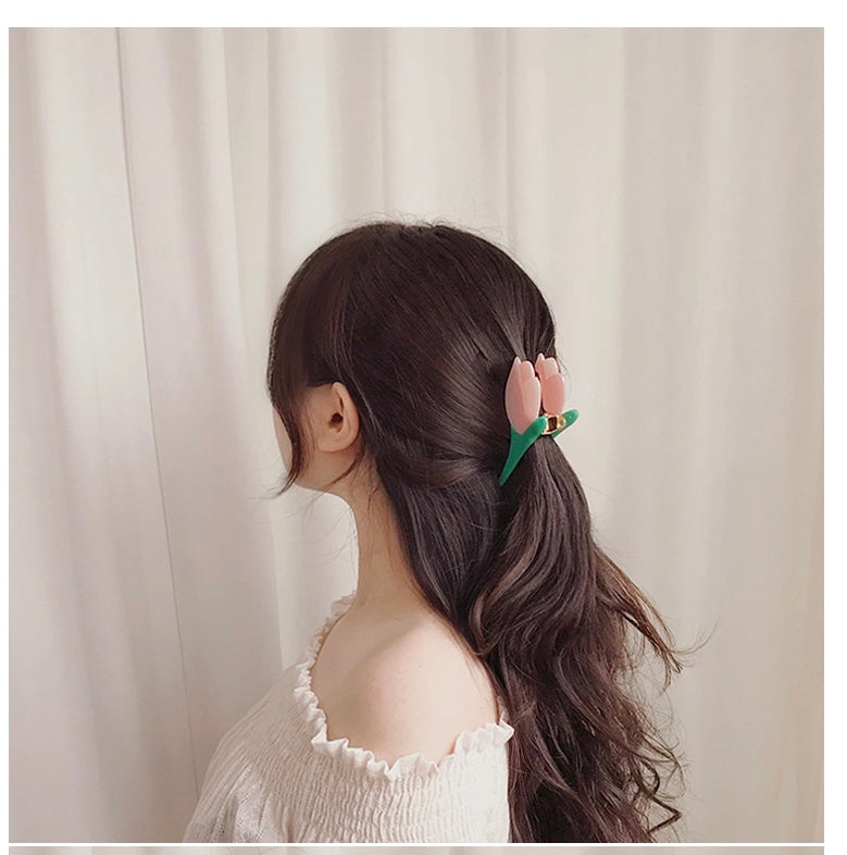 Korean Pastel Tulip Hair-clip