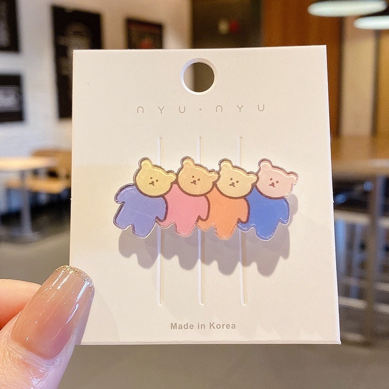 Cute Korean Style Cartoon Brooch Lapel Pin