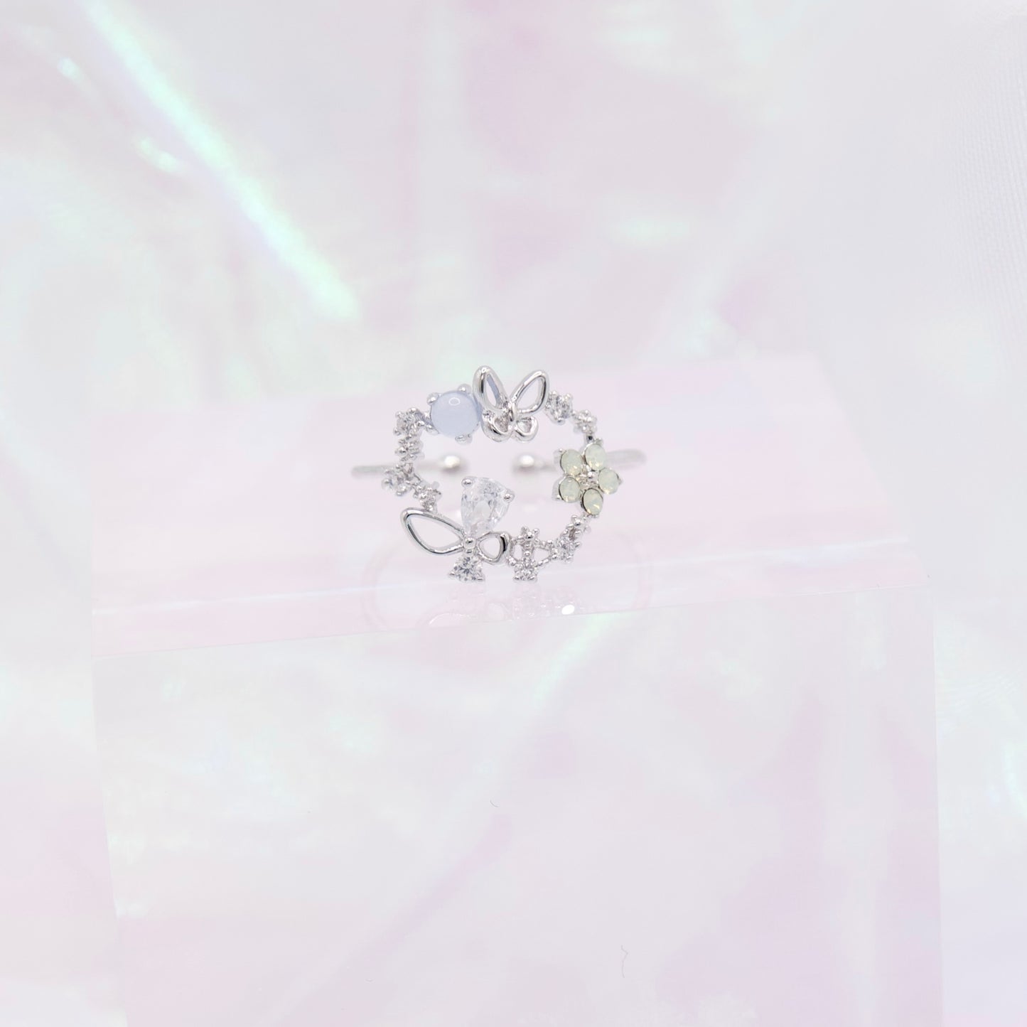Butterfly Fairy Garden Adjustable Ring - 3 colors