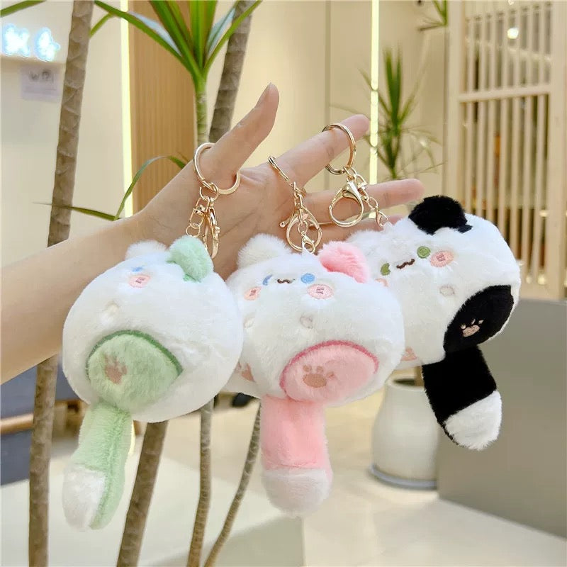 Cute Chubby Cat Plushy Keychain