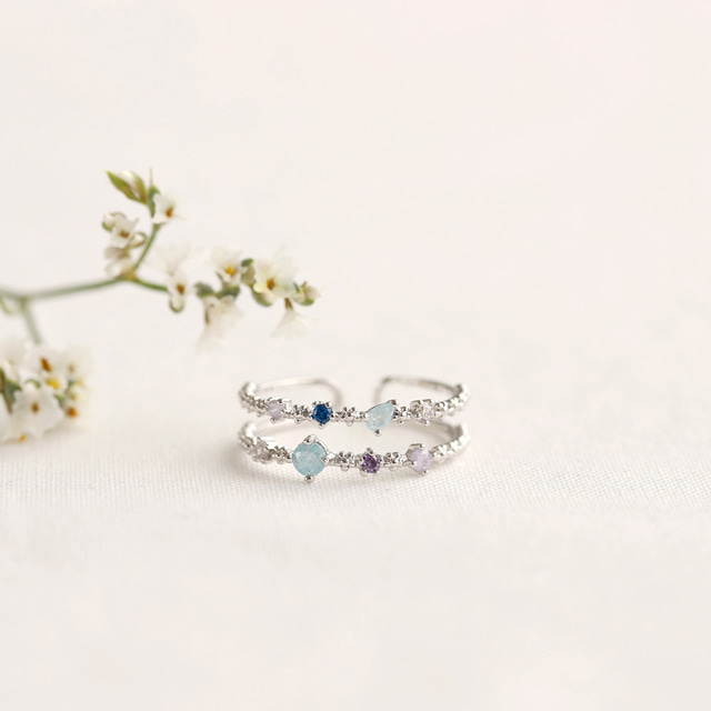 Korean Crystal Star Cute Ring - 2 colors