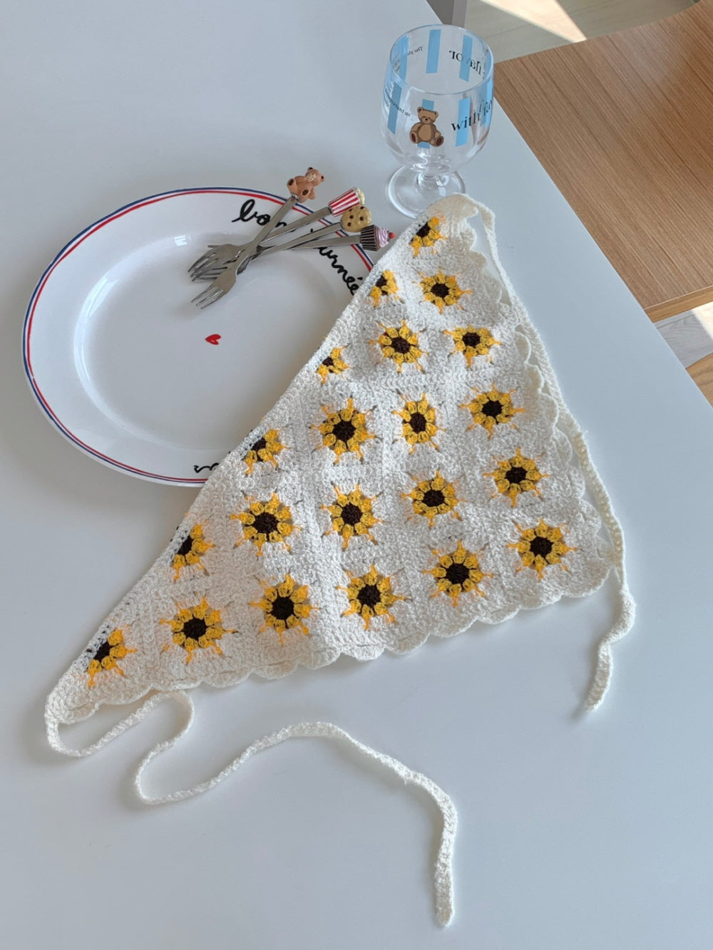 Crochet Triangle Head Scarf