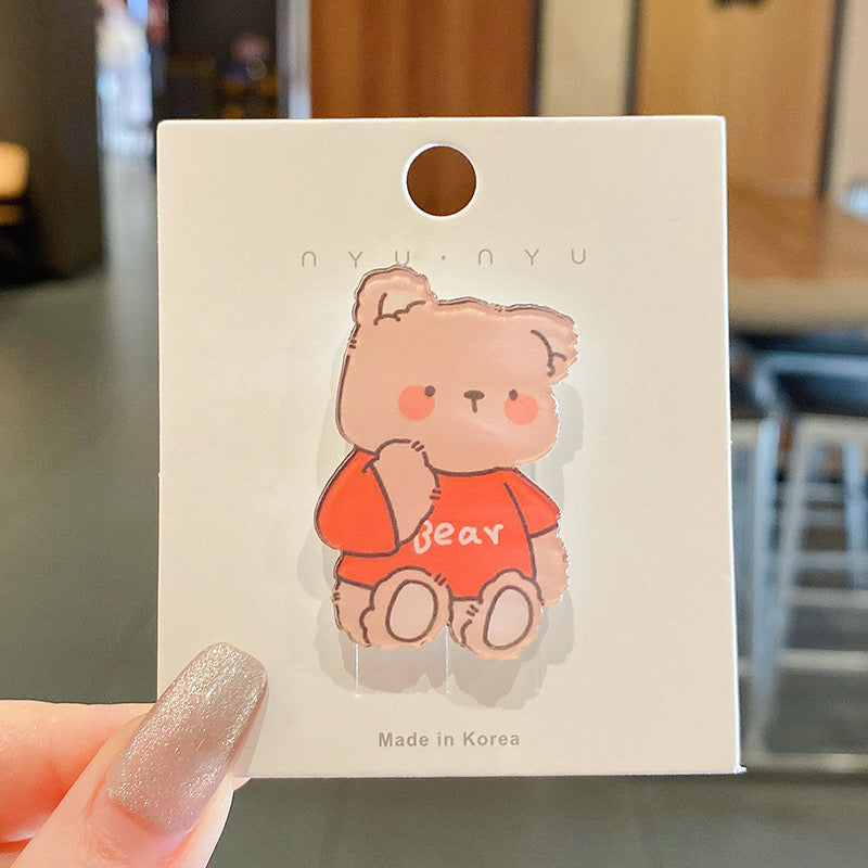 Cute Korean Style Cartoon Brooch Lapel Pin