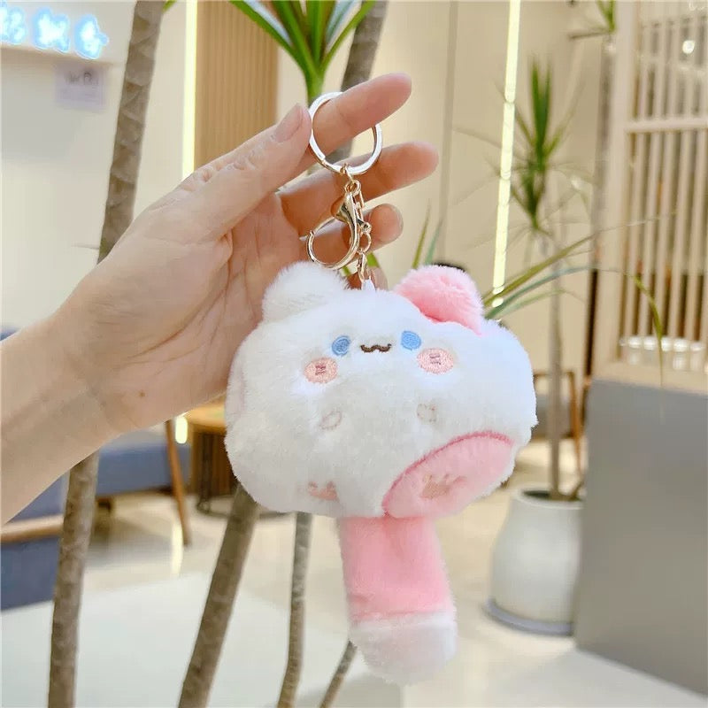 Cute Chubby Cat Plushy Keychain