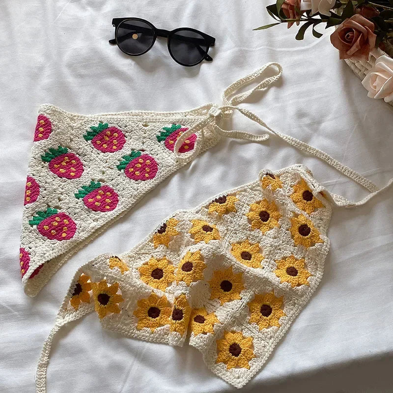 Crochet Triangle Head Scarf