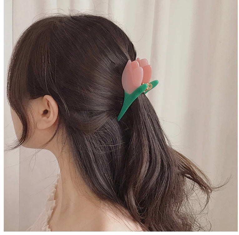 Korean Pastel Tulip Hair-clip