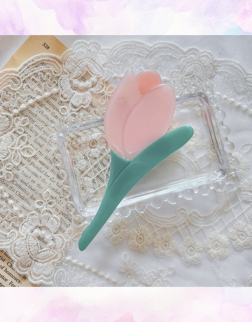 Korean Pastel Tulip Hair-clip