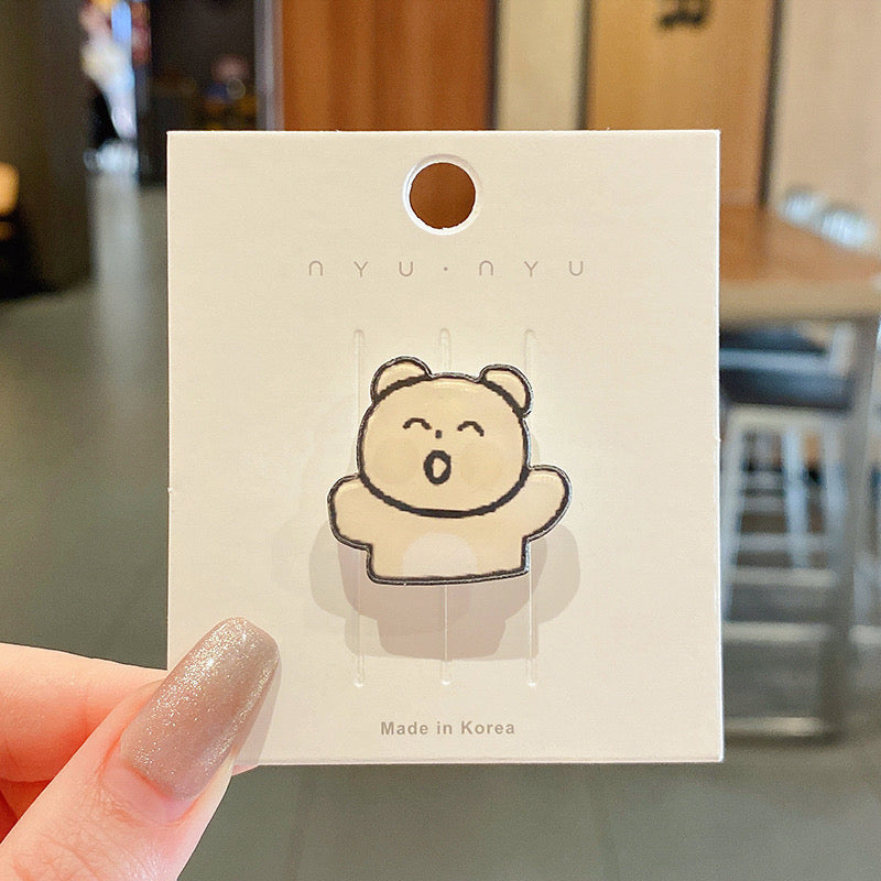 Cute Korean Style Cartoon Brooch Lapel Pin
