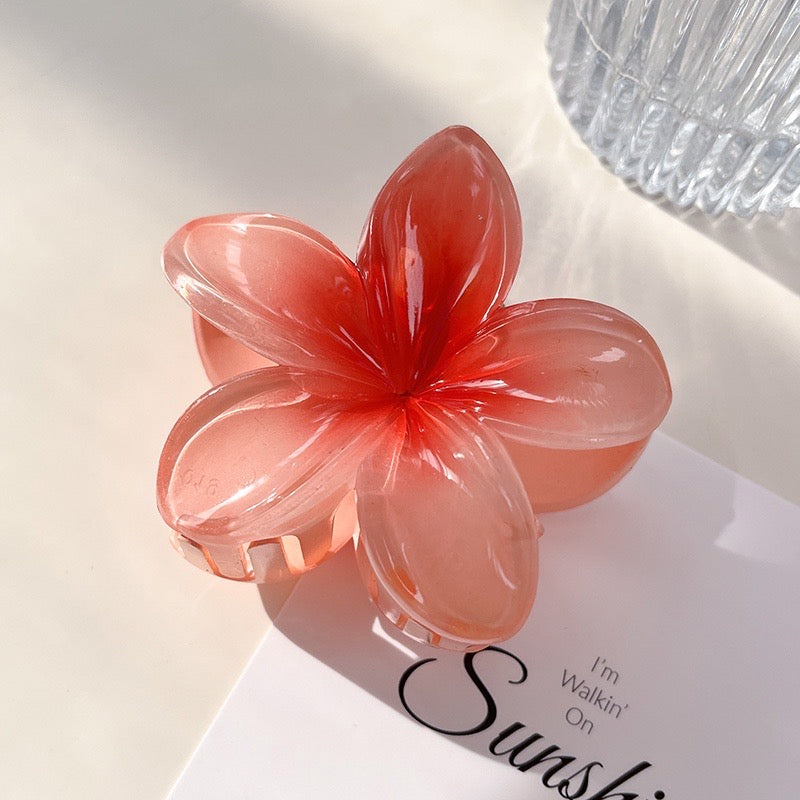 Summer Jelly Flower Hair Claws - 11 colors