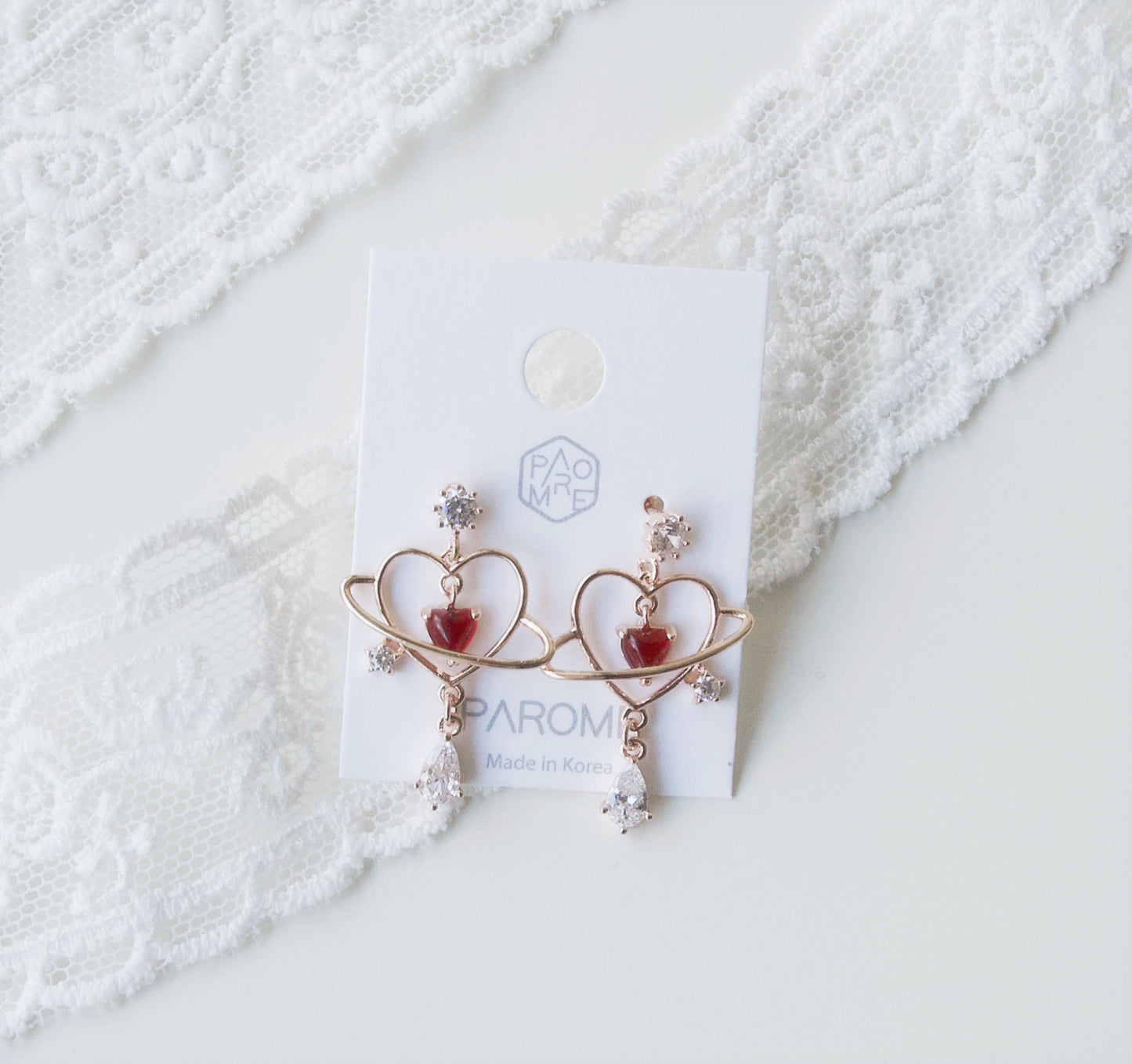 Cute Love Heart Sailor Moon Korean Dangle Earrings