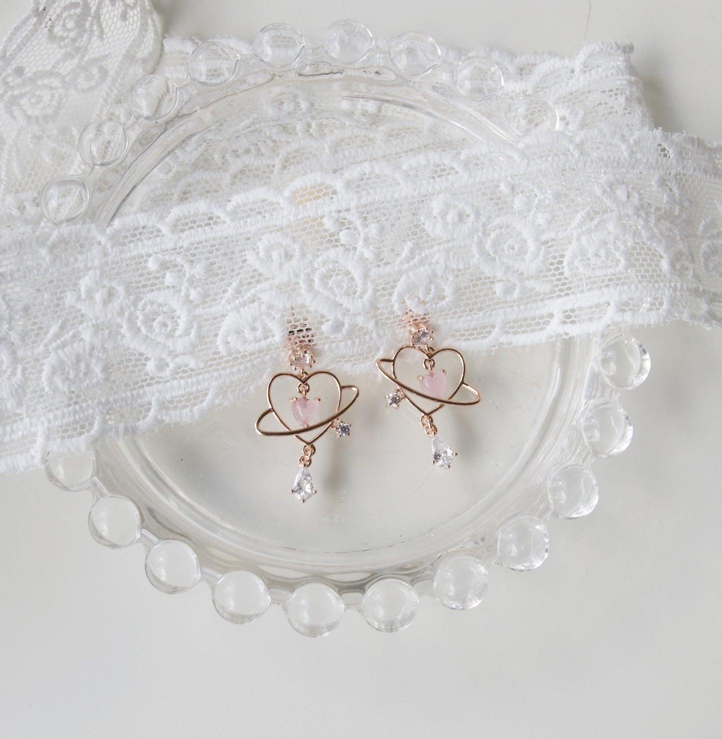 Cute Love Heart Sailor Moon Korean Dangle Earrings