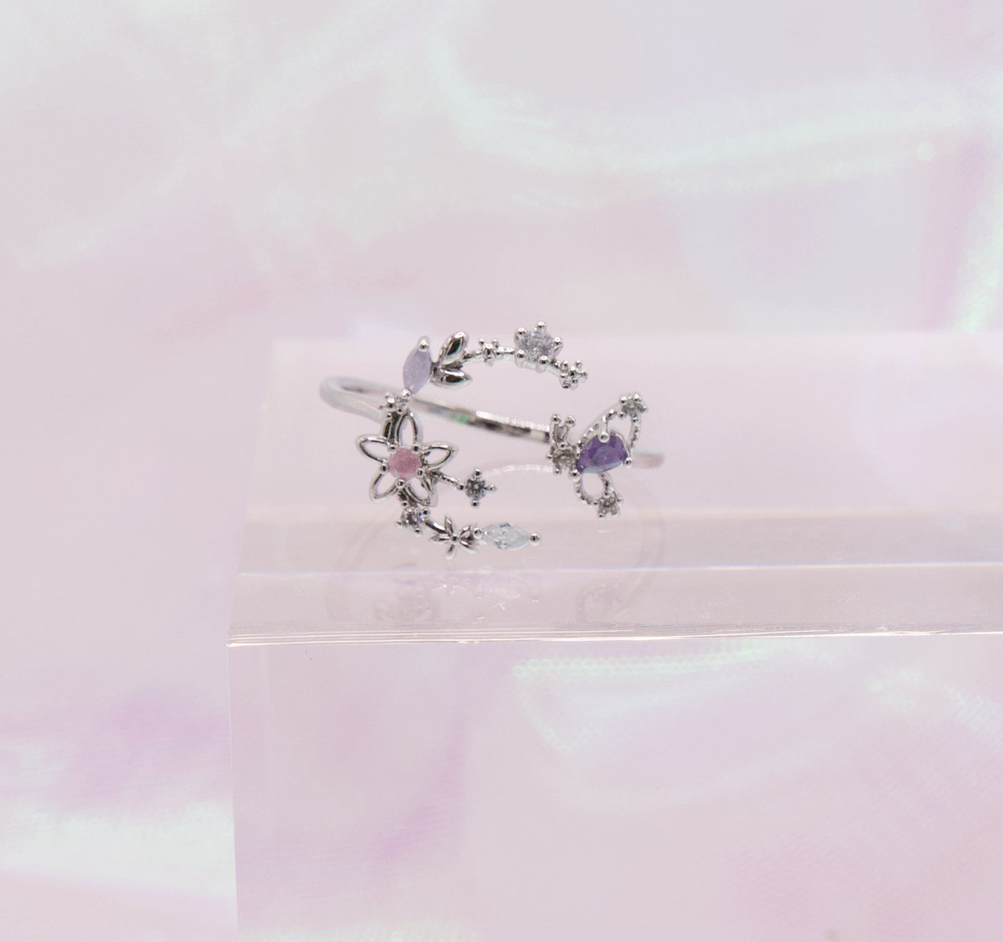 Butterfly Magic Moon Ring
