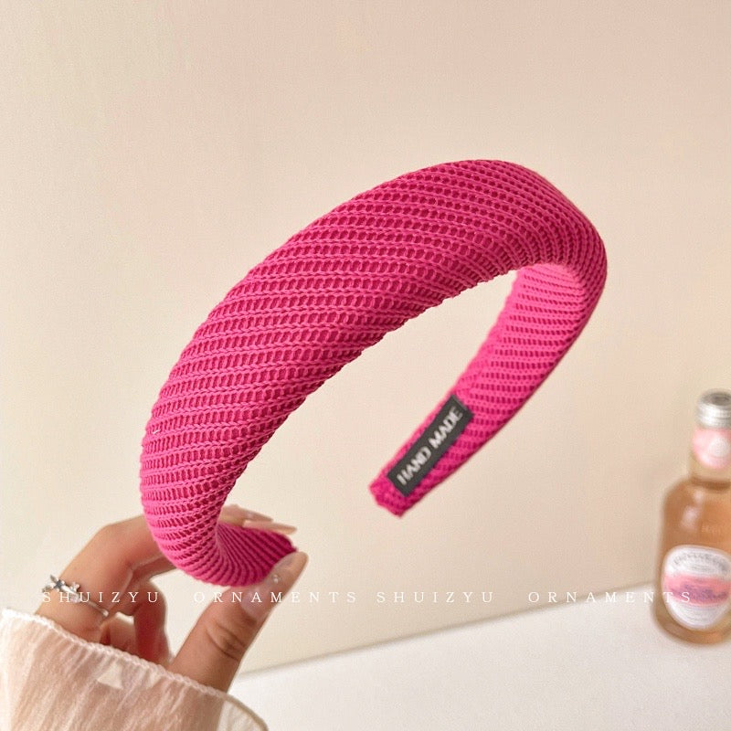 Korean Style Sweet Pinky Dark Red Headband - 5 colors