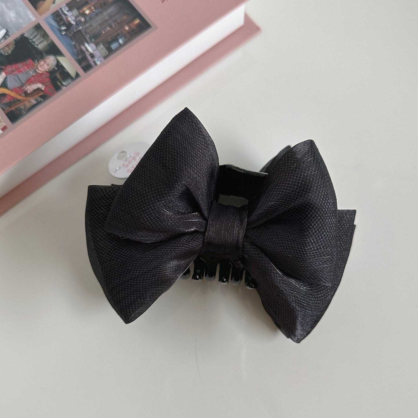 Korean Organza Pastel Bow Sweet Hair Claws