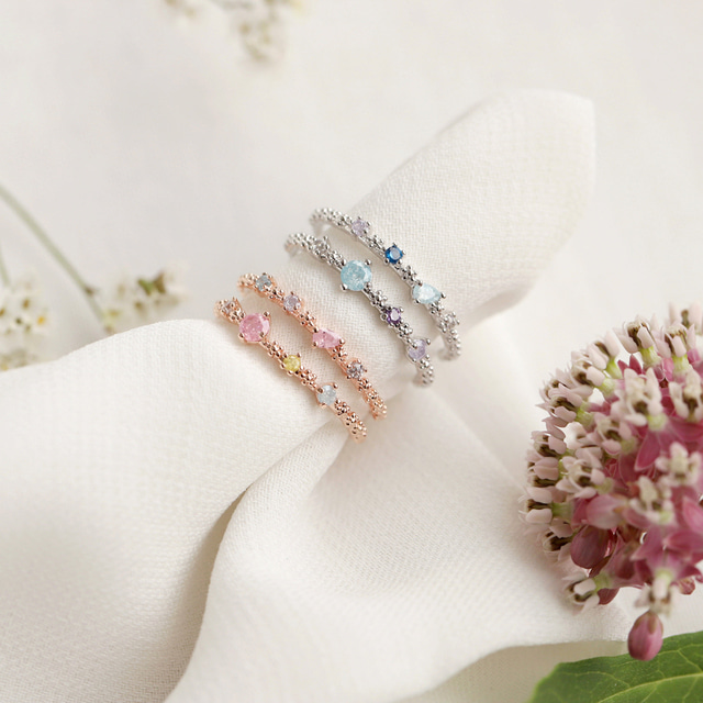Korean Crystal Star Cute Ring - 2 colors