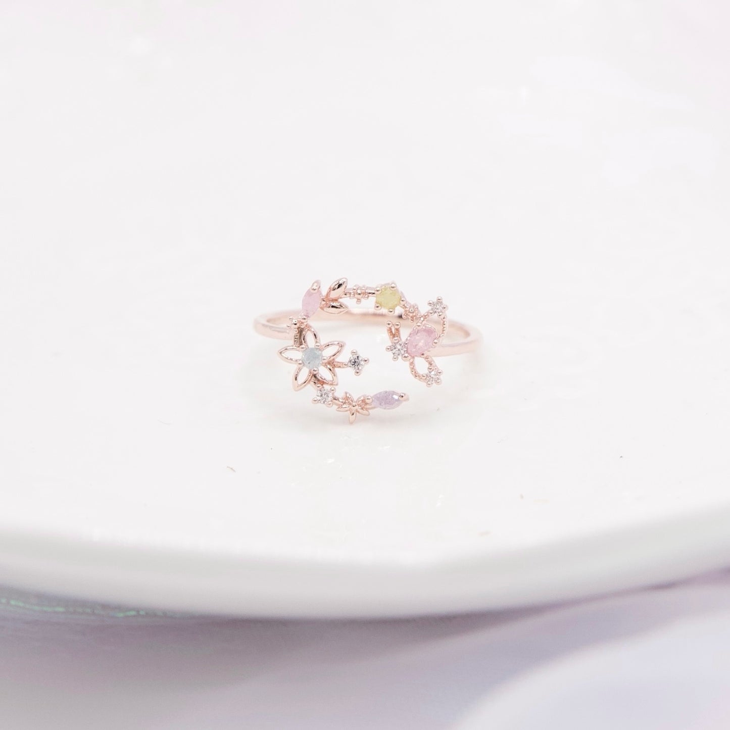 Butterfly Magic Moon Ring