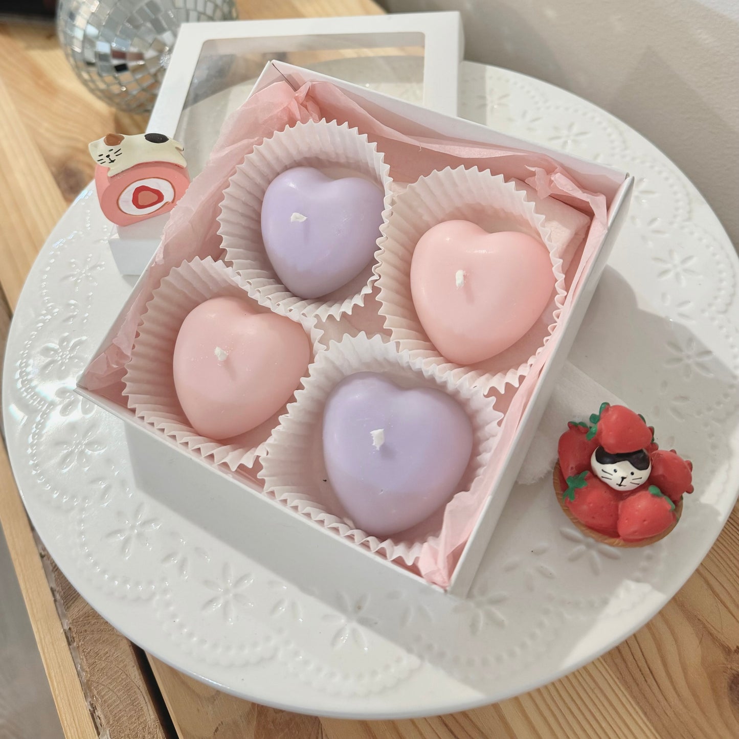 Sweet Heart Soy Wax Candle Box - Made in Finland