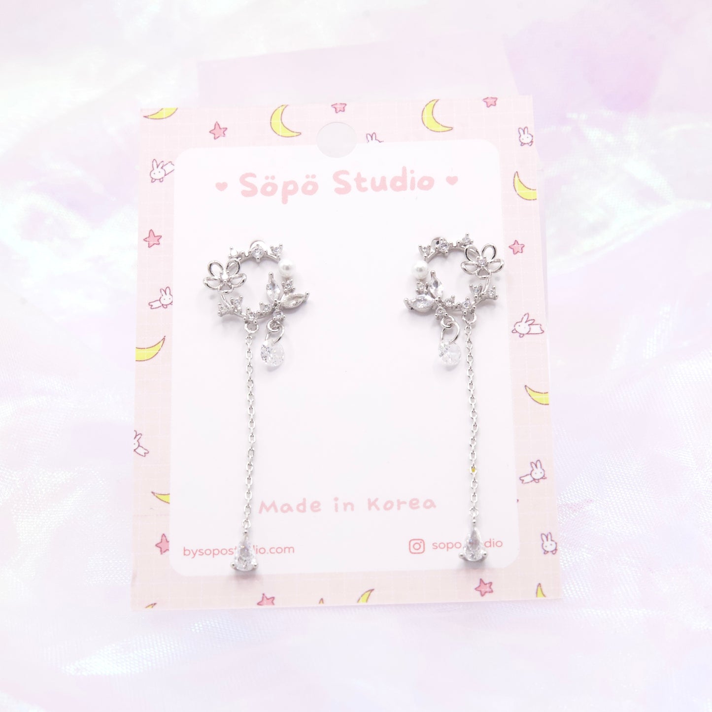 Spring Garden Flower Korean Earrings - 2 colors
