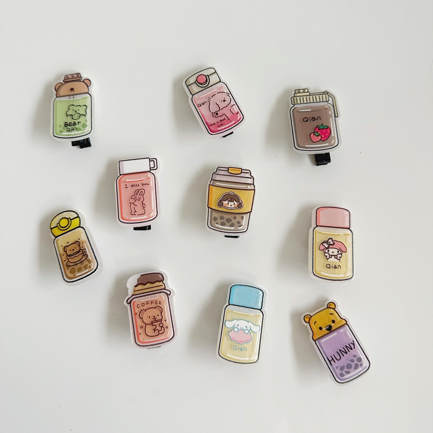 Cute Foodie Hair Pin Set - 10kpl/set