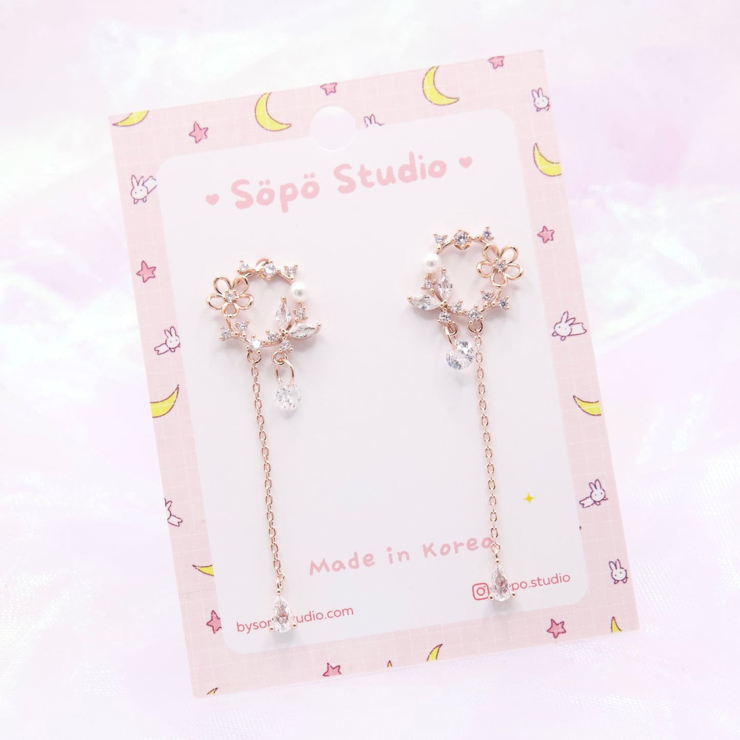 Spring Garden Flower Korean Earrings - 2 colors