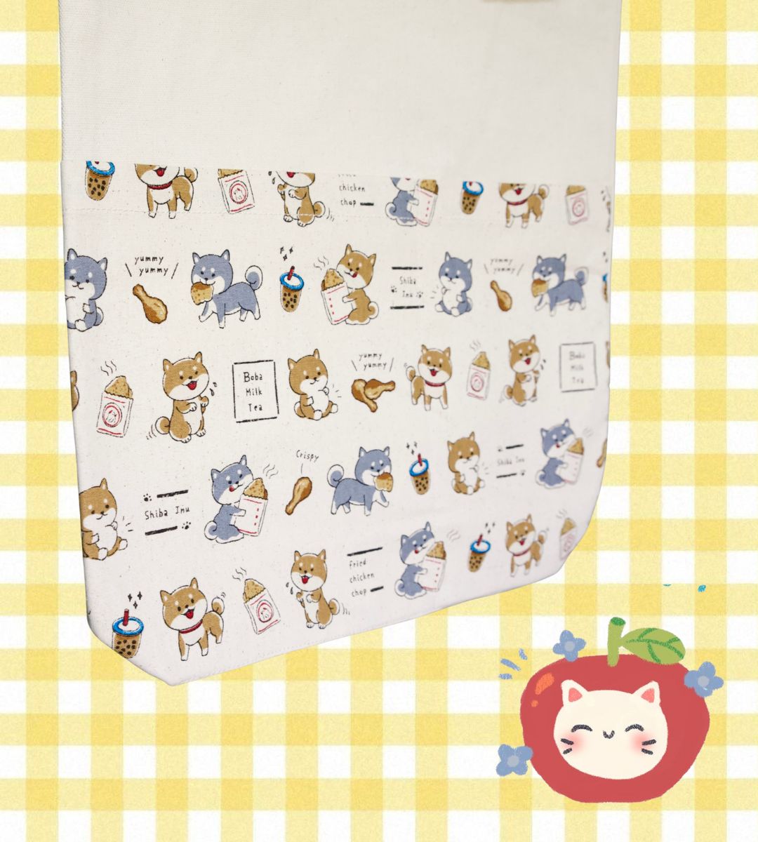 Shiba Inu & Snacks Tote Bag