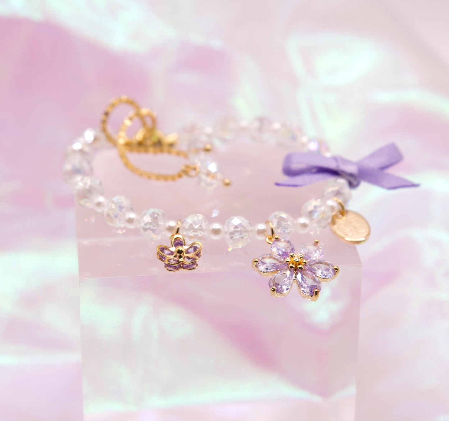 Sailor Moon Sakura Purple Ribbon Bracelet