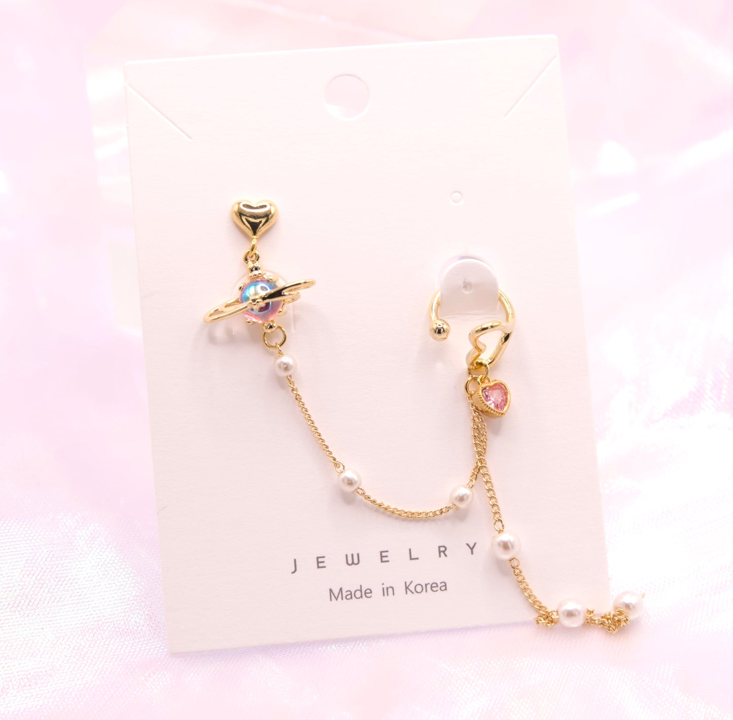 Korean Style Cute Planet Heart Magical Ear Cuff