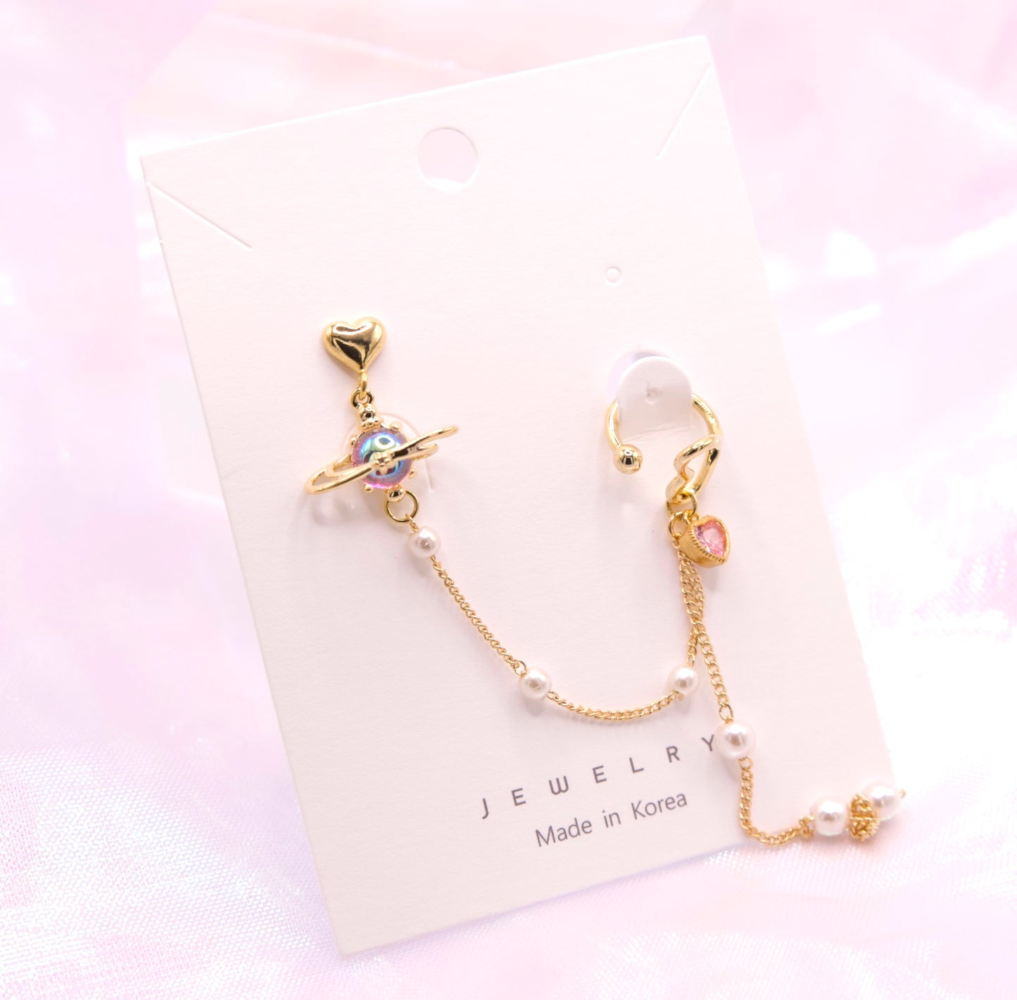 Korean Style Cute Planet Heart Magical Ear Cuff