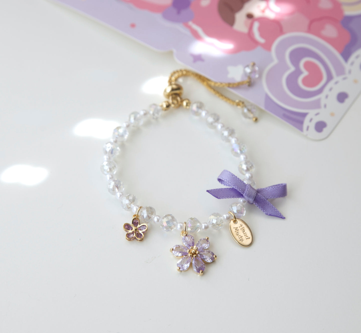 Sailor Moon Sakura Purple Ribbon Bracelet
