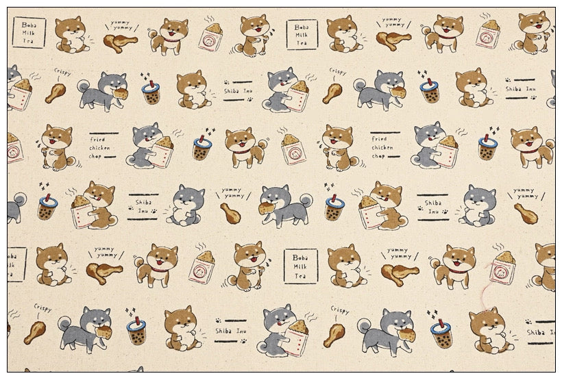 Shiba Inu & Snacks Tote Bag