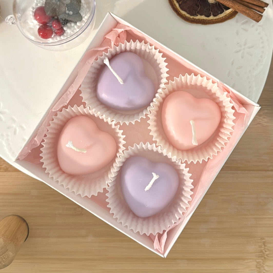 Sweet Heart Soy Wax Candle Box - Made in Finland