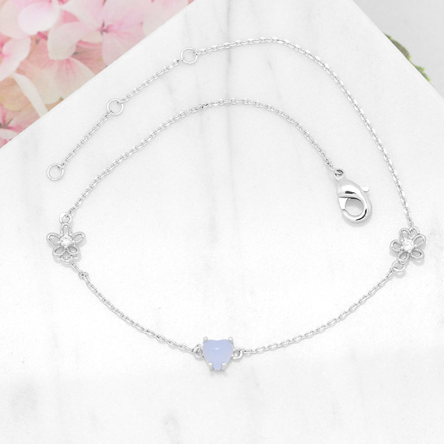 Blue Petit Heart Style Korean Bracelet