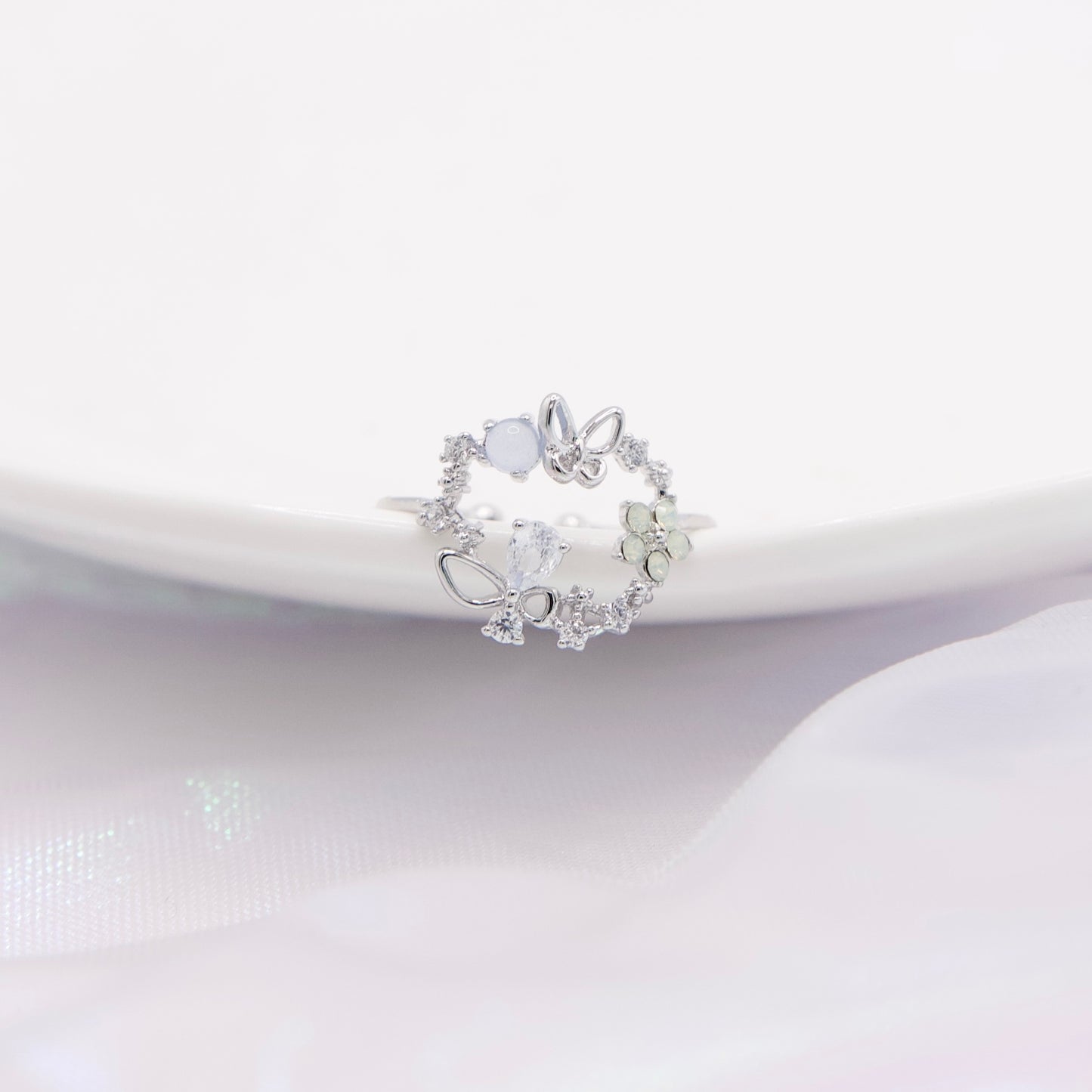 Butterfly Fairy Garden Adjustable Ring - 3 colors