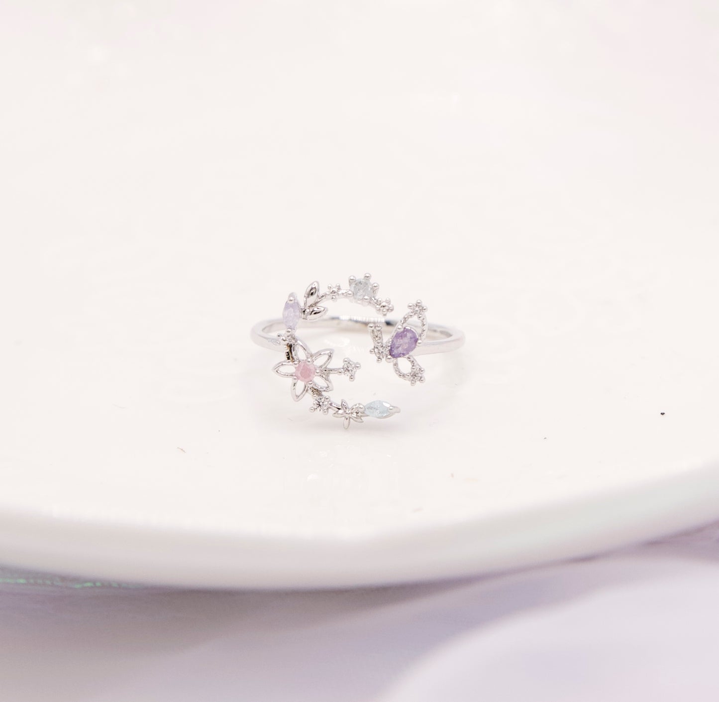 Butterfly Magic Moon Ring