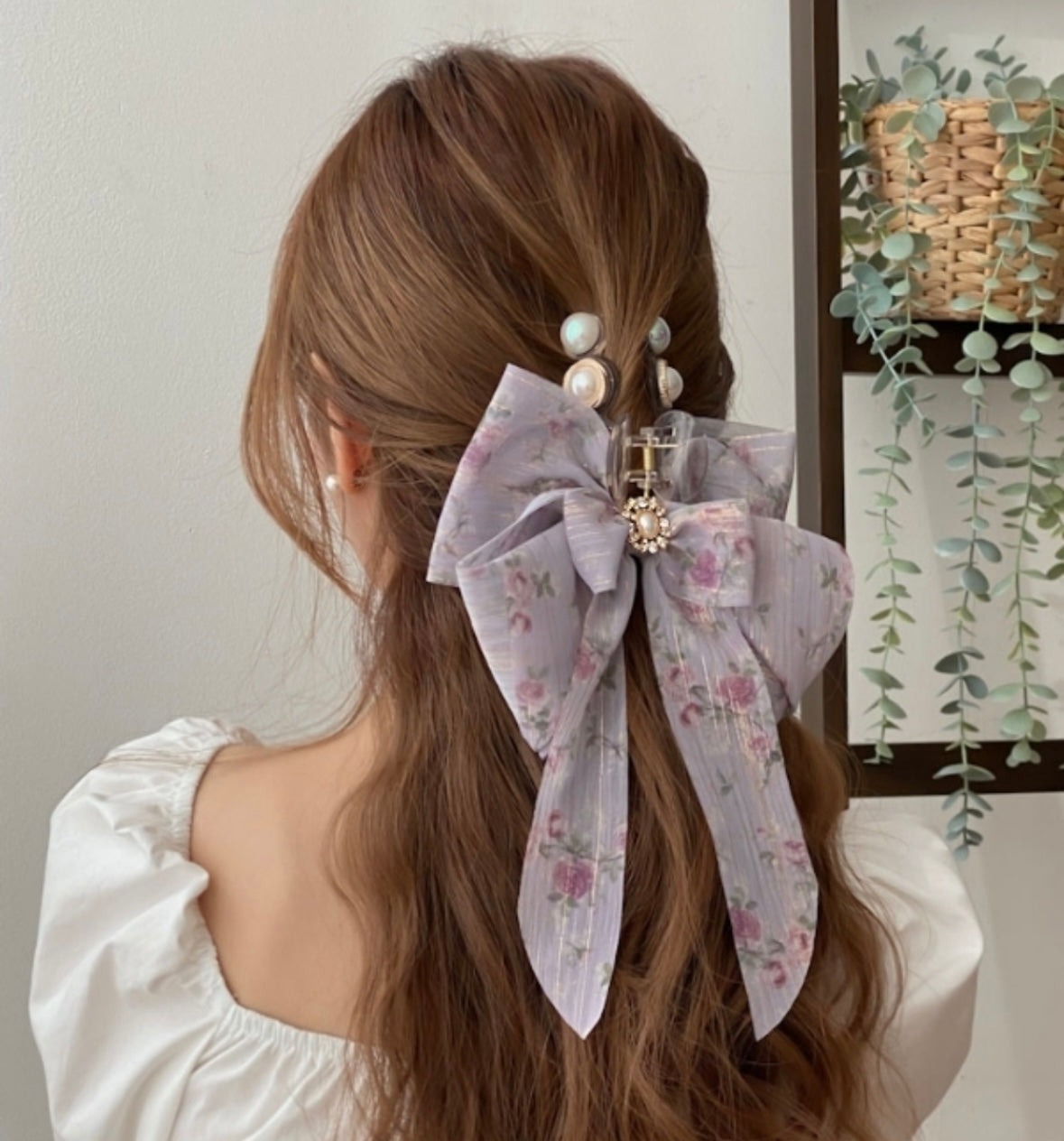 Korean Fairy Large Bowknot Princess Style Hair Claws - 3 Colors