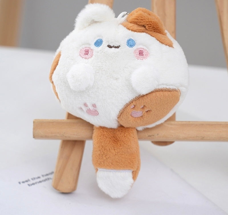 Cute Chubby Cat Plushy Keychain